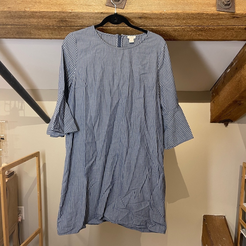 Blue and White Stripped J Crew Dress